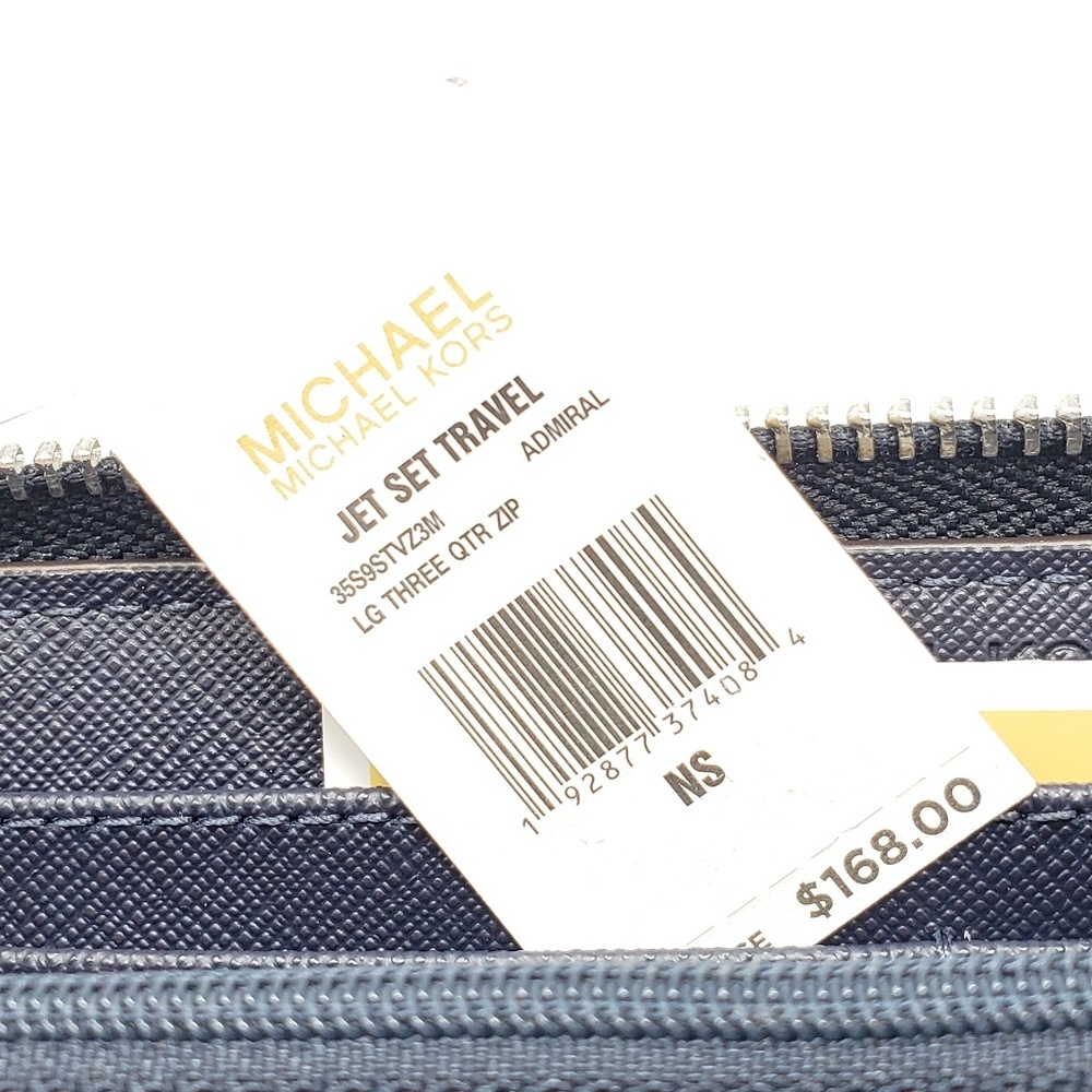 ⚠️LAST 1⚠️ Michael Kors Center Stripe Wallet Blue - Picture 3 of 3